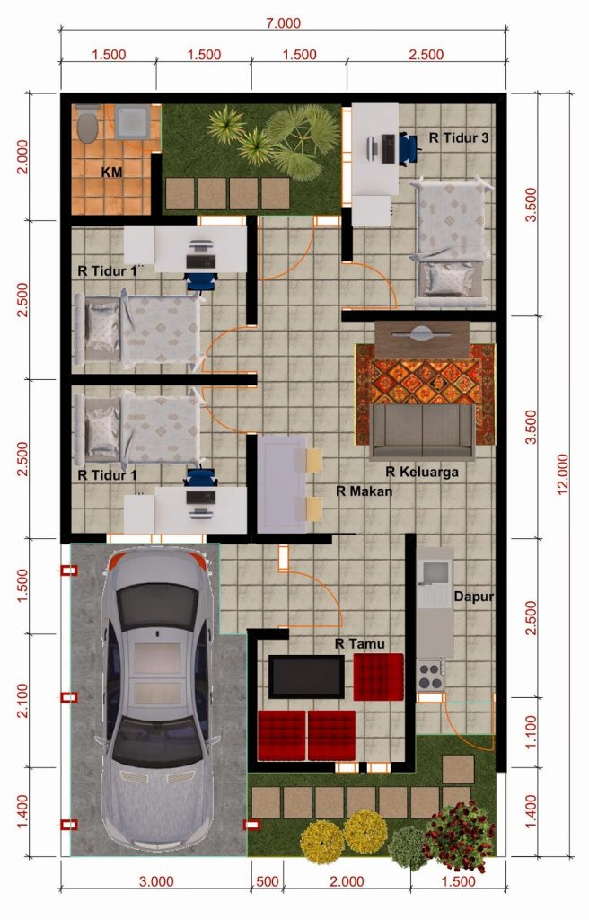 tata letak rumah