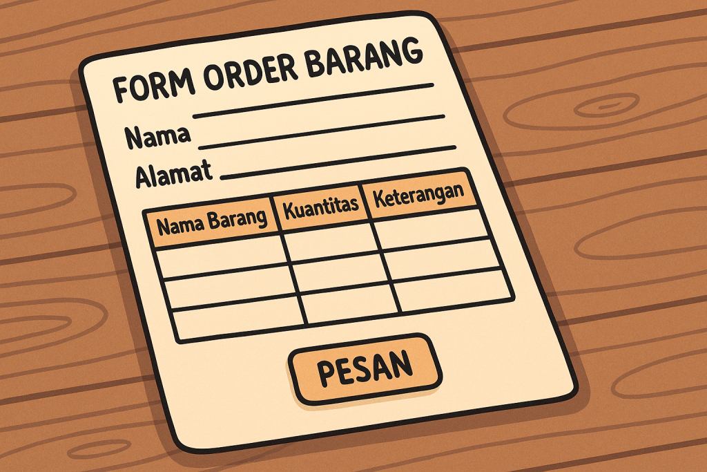 Form Order Barang