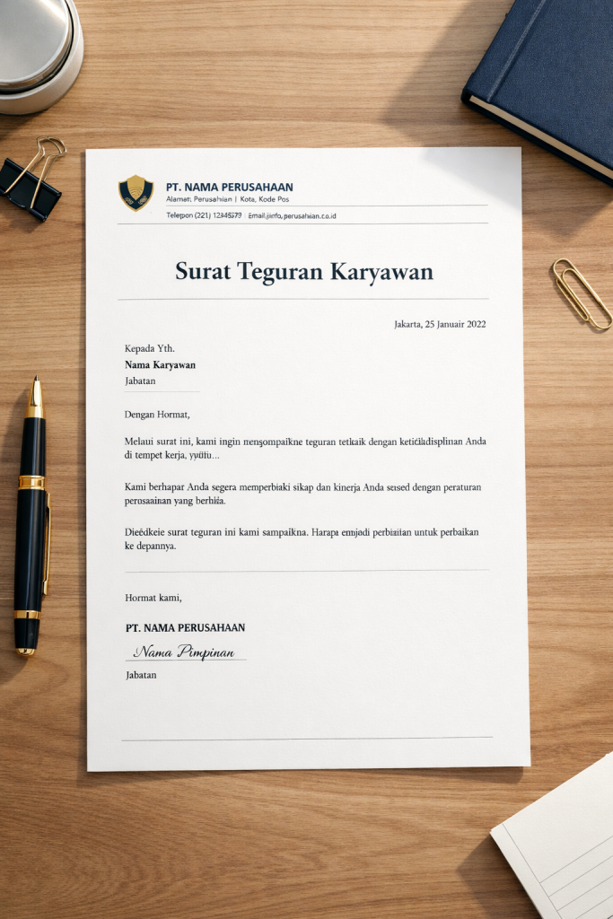 Surat Teguran Karyawan