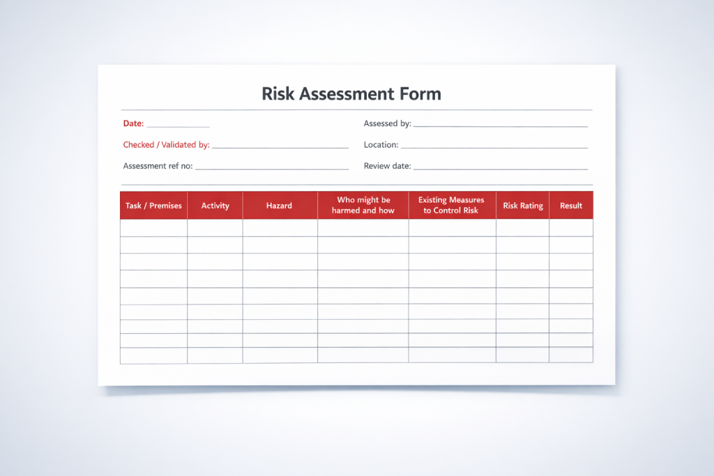 Risk Assessment Form