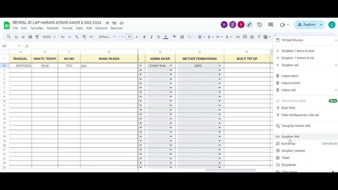 Pembuatan Laporan Harian