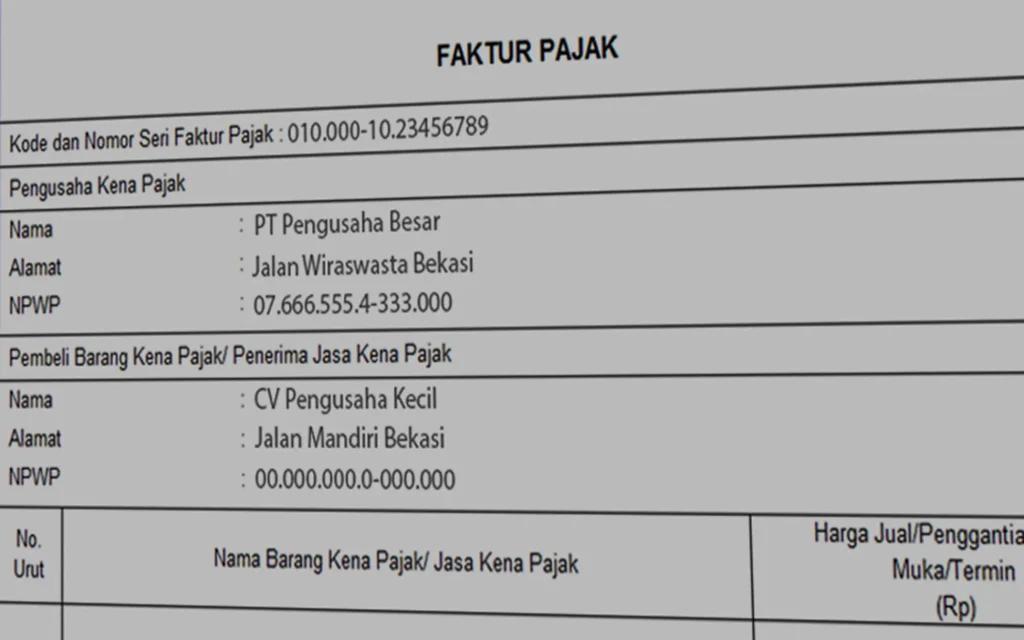 Cek Faktur