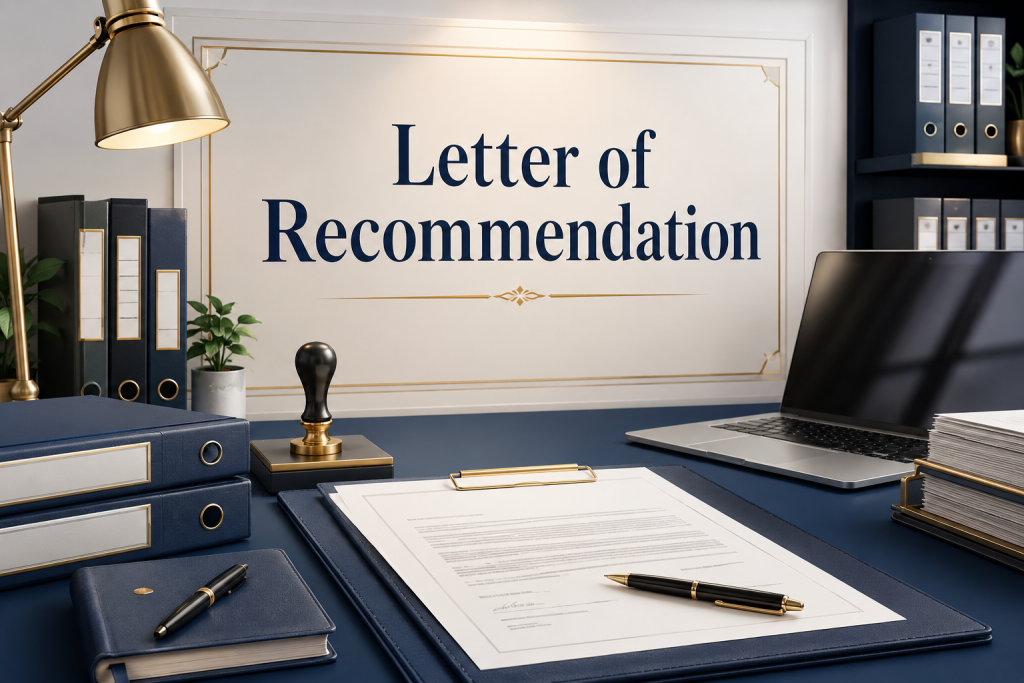 Letter of Recommendation