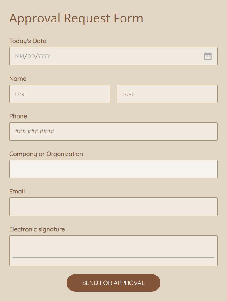 Approval Forms