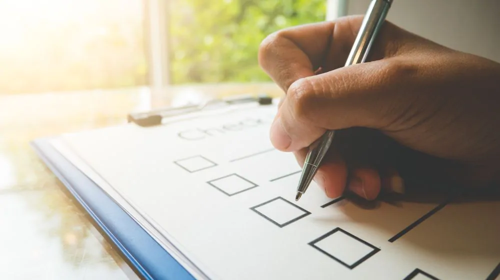 Admin Checklist