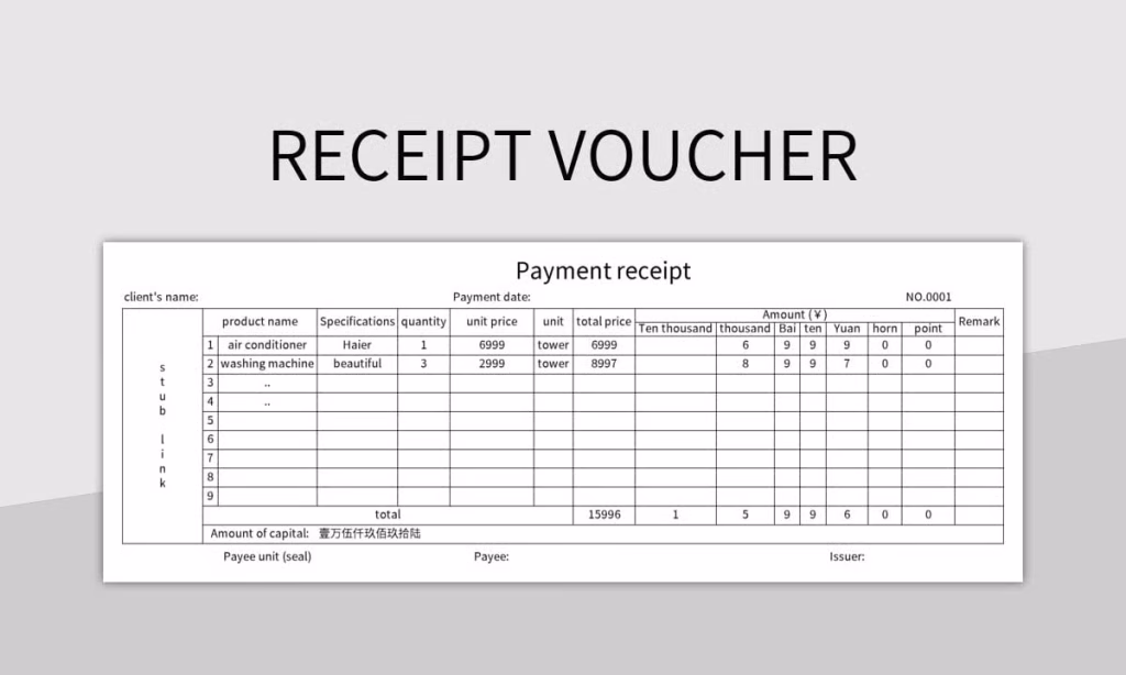 Receipt Voucher