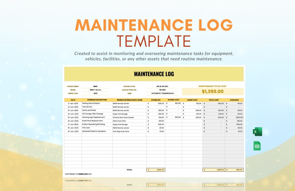 Equipment Logs